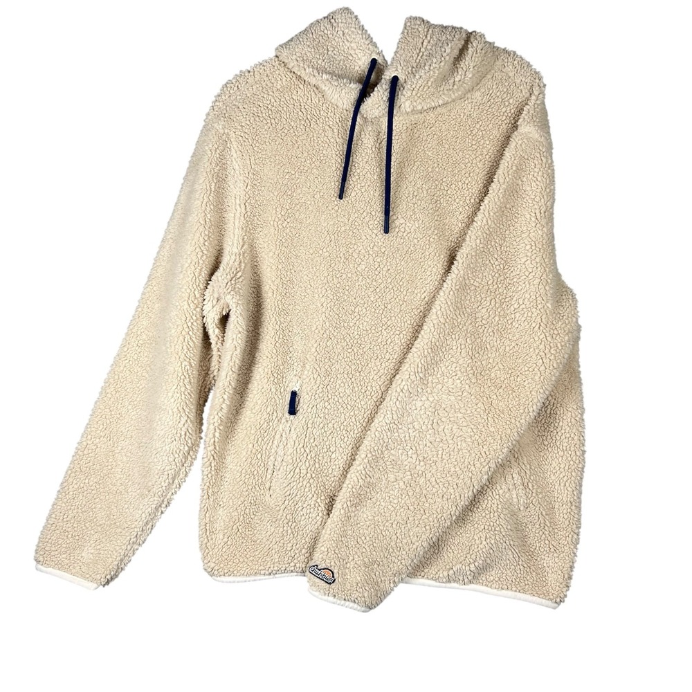 CHUBBIES Snow Day Sherpa Jacket Mens Size‎ XL Kangaroo Pockets Drawstring Hood